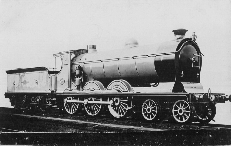 Carte postale ancienne Train - Locomotive Sir James King N°909 - Carte Photo - cliché Pouteau