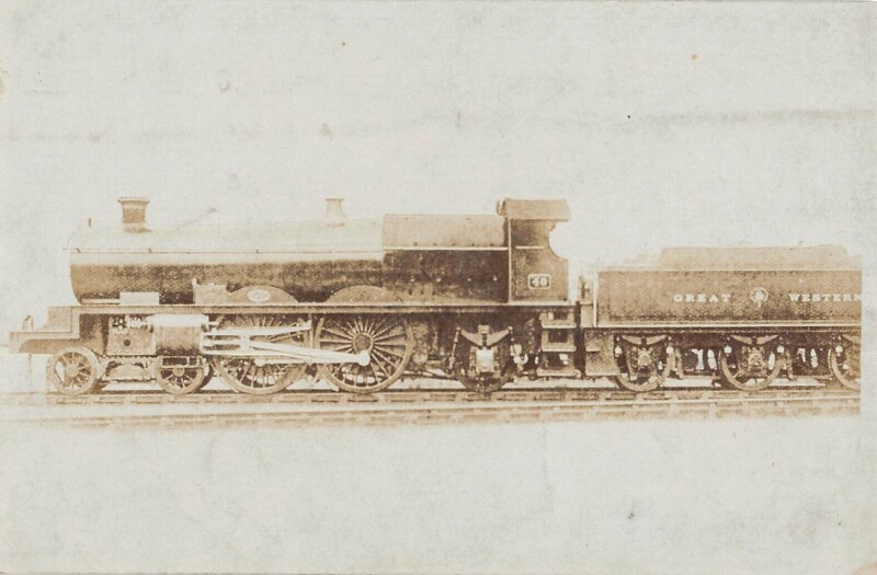 Carte postale ancienne Train - Locomotive N°40 Great WESTERN/ Carte Photo - cliché Pouteau /RAILWAY