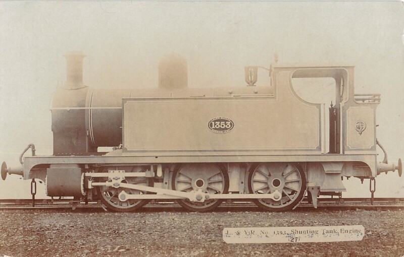 Carte postale ancienne Train - Locomotive N°1353 L and Yr - Carte Photo - cliché Pouteau - Railway