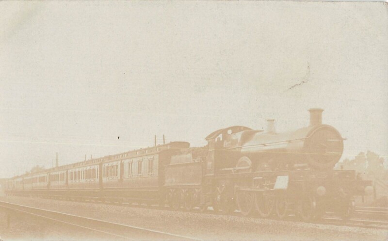 Carte postale ancienne Train - Locomotive - Carte Photo - cliché Pouteau - Railway - Gare
