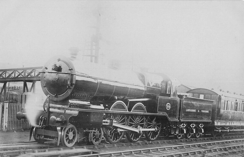 Carte postale ancienne Train - Locomotive 1508 Lancashire - Carte Photo - cliché Pouteau - Railway