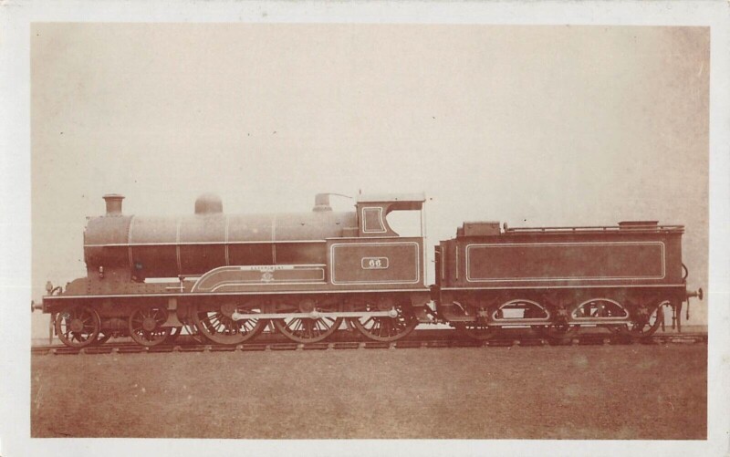 Carte postale ancienne Train - Locomotive N°66 - Carte Photo - cliché Pouteau - Railway - Gare