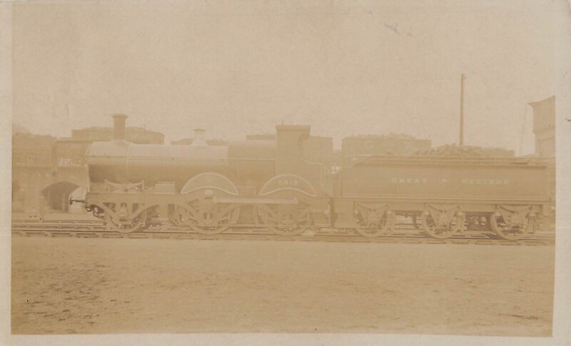 Carte postale ancienne Train - Locomotive N°3215 Great Western - Carte Photo - cliché Pouteau /GARE