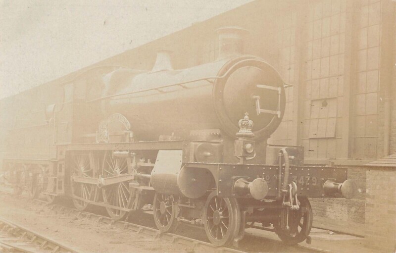 Carte postale ancienne Train - Locomotive N°3479 - Carte Photo - cliché Pouteau - Gare