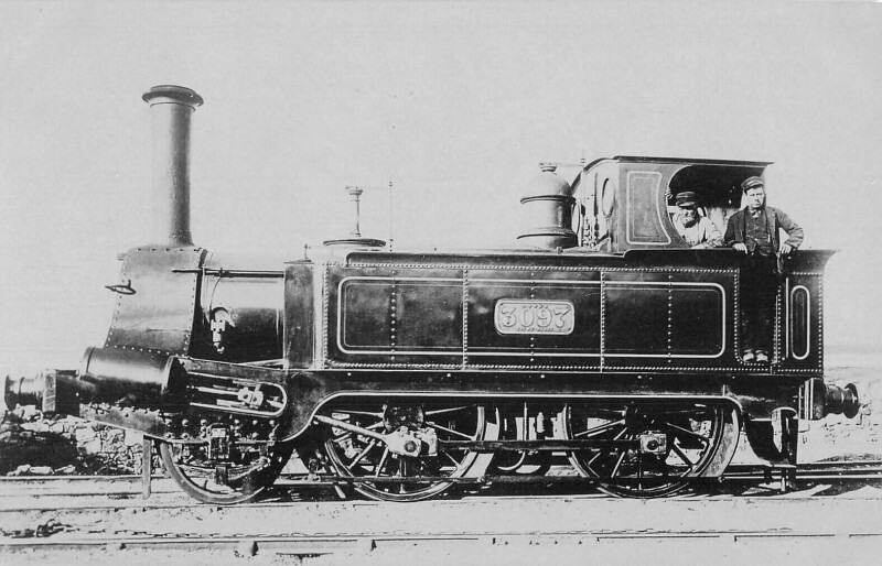 Carte postale ancienne Train - Locomotive N°3097 - Carte Photo - cliché Pouteau - Gare