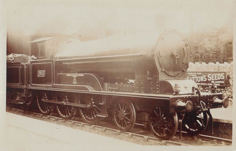 Carte postale ancienne Train - Locomotive N°2624 - Carte Photo - cliché Pouteau - Gare - Chemin Fer