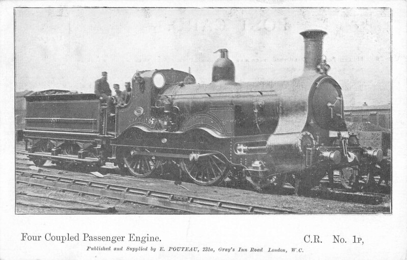 Carte postale ancienne Train - Locomotive Four Coupled Passenger Engine