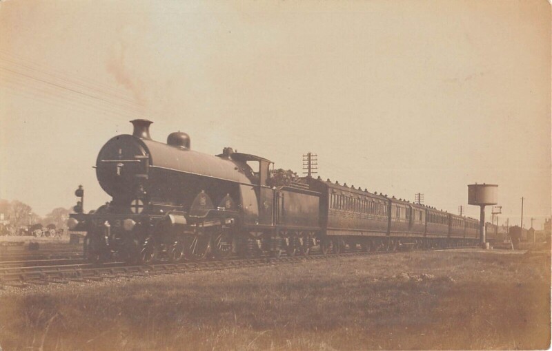 Carte postale ancienne Train - Locomotive - Carte Photo - cliché Pouteau - Gare - Chemin De Fer