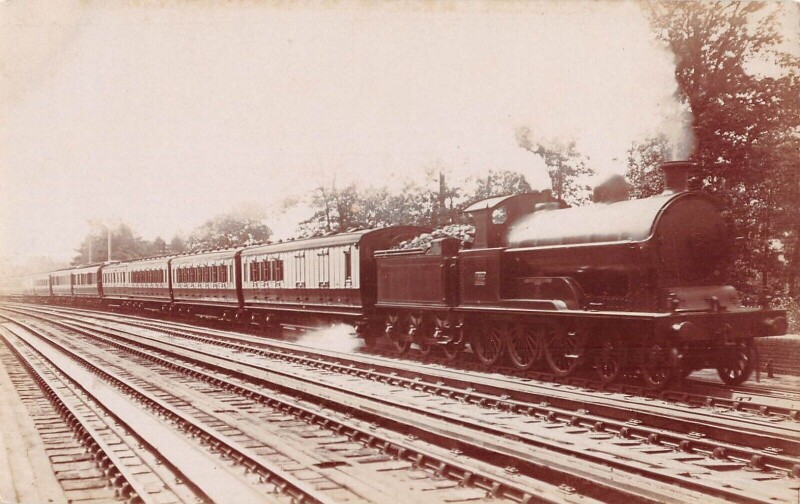 Carte postale ancienne Train - Locomotive - Carte Photo - cliché Pouteau - Gare - Chemin De Fer