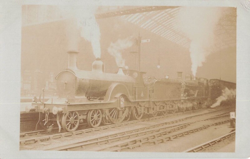 Carte postale ancienne Train - Locomotive - Carte Photo - cliché Pouteau - Gare - Chemin De Fer