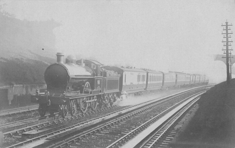 Carte postale ancienne Train - Locomotive - Carte Photo - cliché Pouteau - Gare - Chemin De Fer