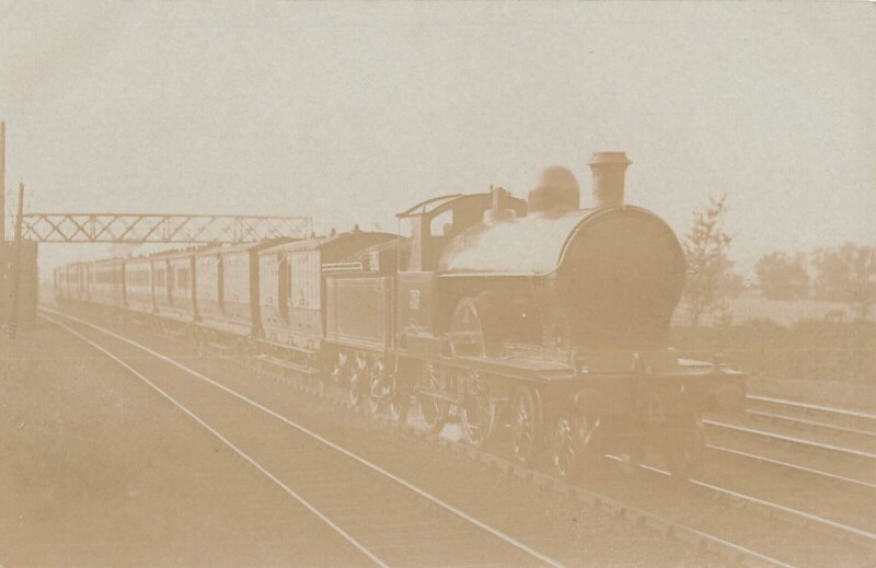 Carte postale ancienne Train - Locomotive - Carte Photo - cliché Pouteau - Gare - Chemin De Fer