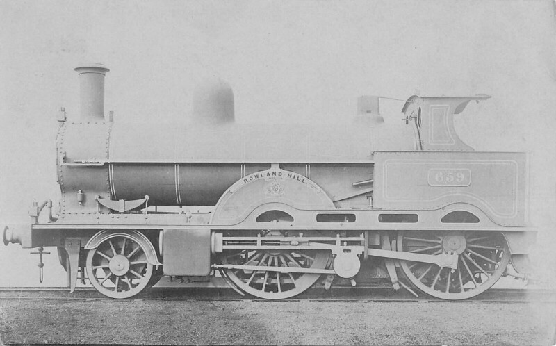 Carte postale ancienne Train - Locomotive Rowland Hill N°659 - Carte Photo - cliché Pouteau