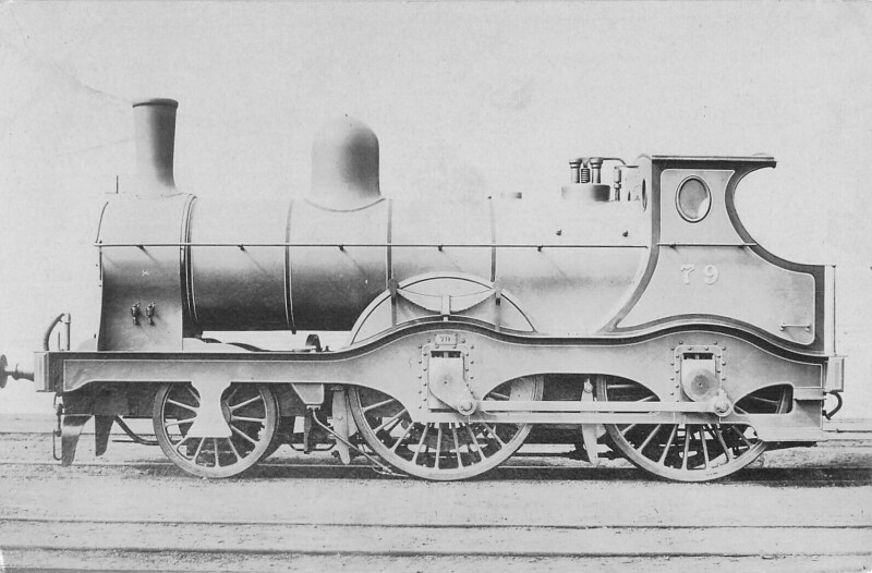 Carte postale ancienne Train - Locomotive N°79/ Carte Photo - cliché Pouteau - Gare - Chemin De Fer