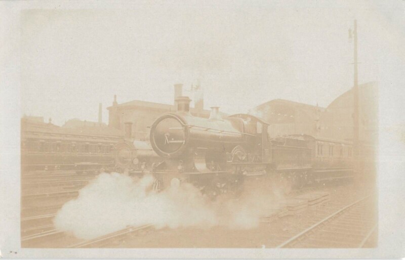 Carte postale ancienne Train - Locomotive - Carte Photo - cliché Pouteau - Train En Gare