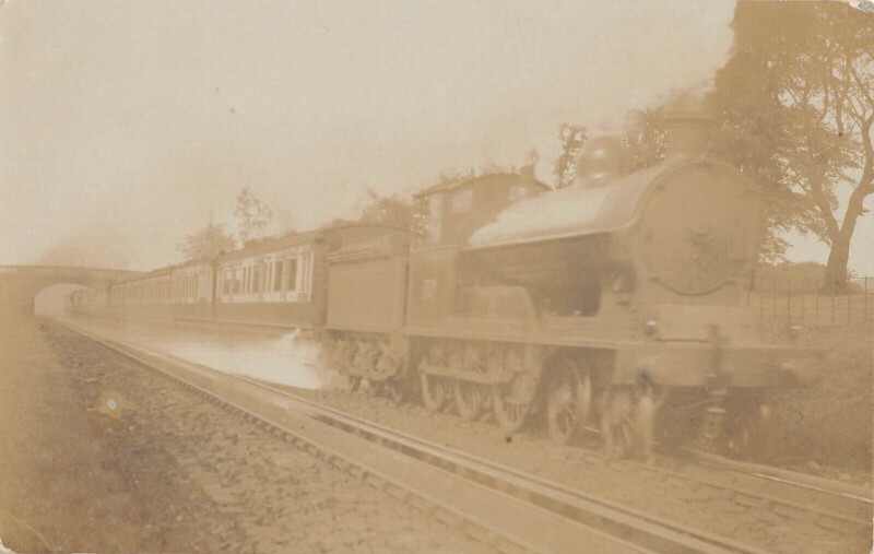 Carte postale ancienne Train - Locomotive - Carte Photo - cliché Pouteau - Gare - Chemin De Fer