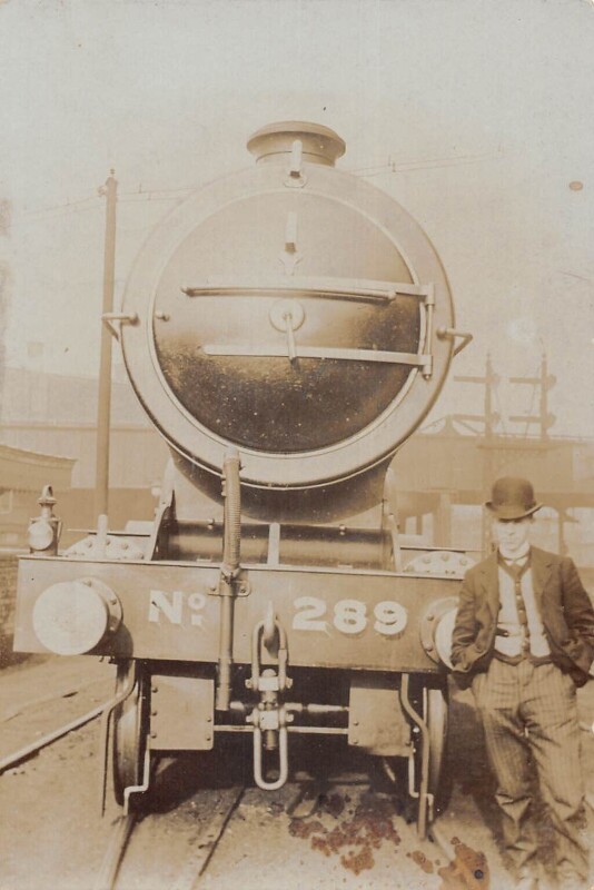Carte postale ancienne Train - Locomotive N°289 - Carte Photo - cliché Pouteau - Gare - Train