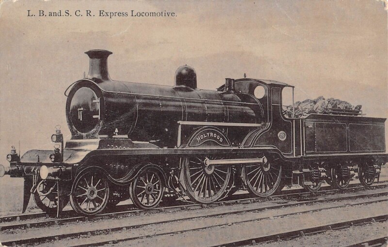 Carte postale ancienne Train - Locomotive Lb and Scr Express Locomot - Carte Photo - cliché Pouteau