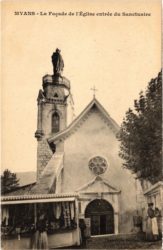 Carte postale ancienne Myans Eglise à Myans