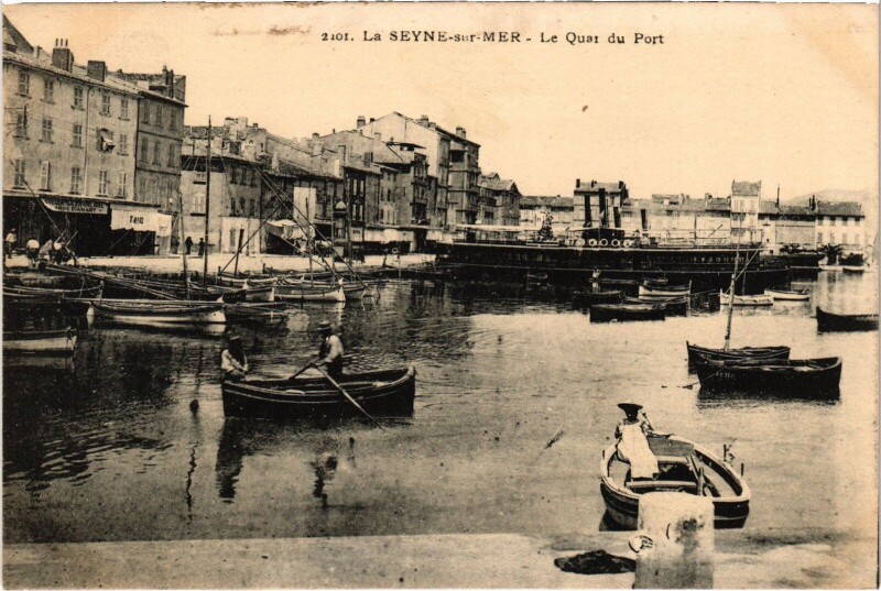 Carte postale ancienne La Seyne-sur-Mer Quai du Port à La Seyne-sur-Mer