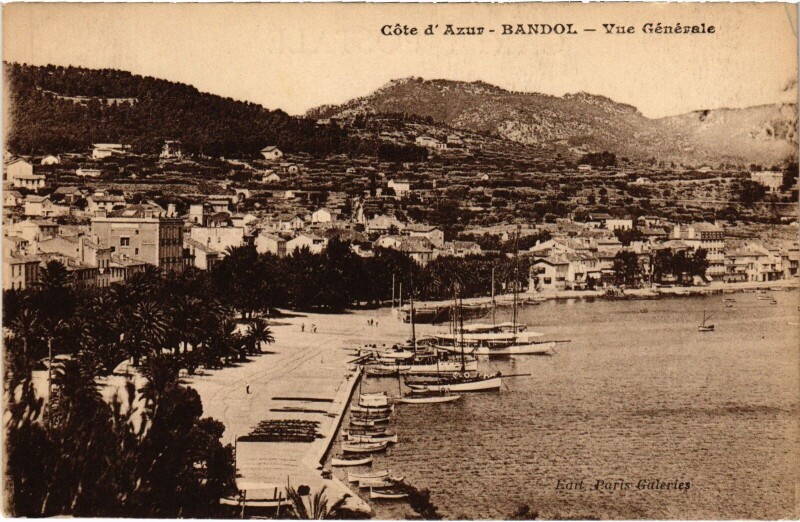 Carte postale ancienne Bandol vue générale à Bandol