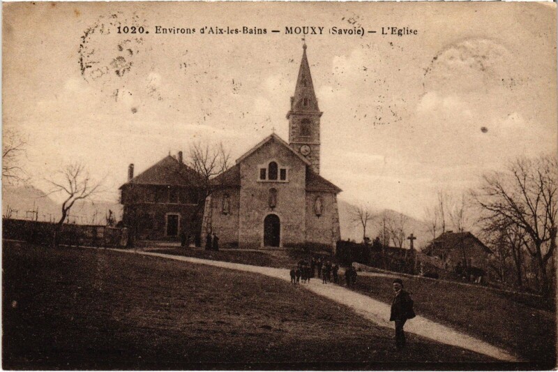 Carte postale ancienne Mouxy Eglise à Mouxy