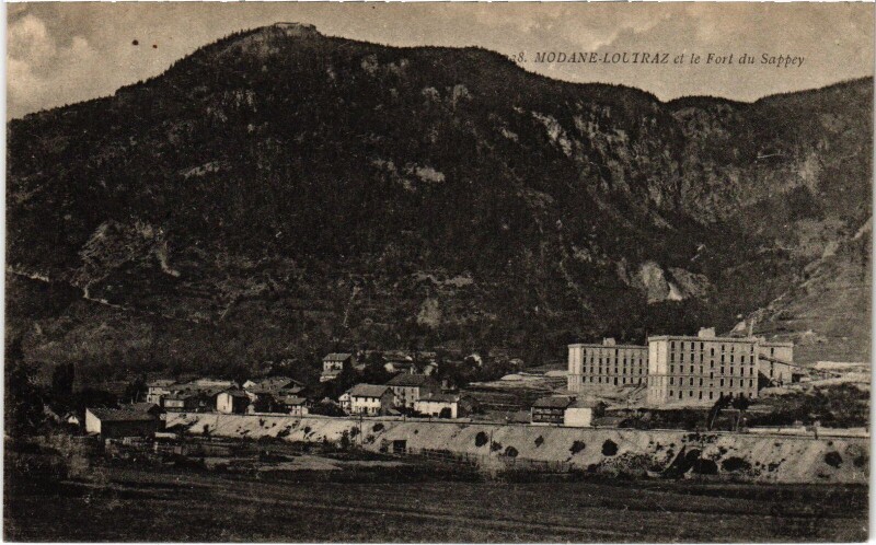 Carte postale ancienne Modane-Loutraz Fort du Sappy à Modane