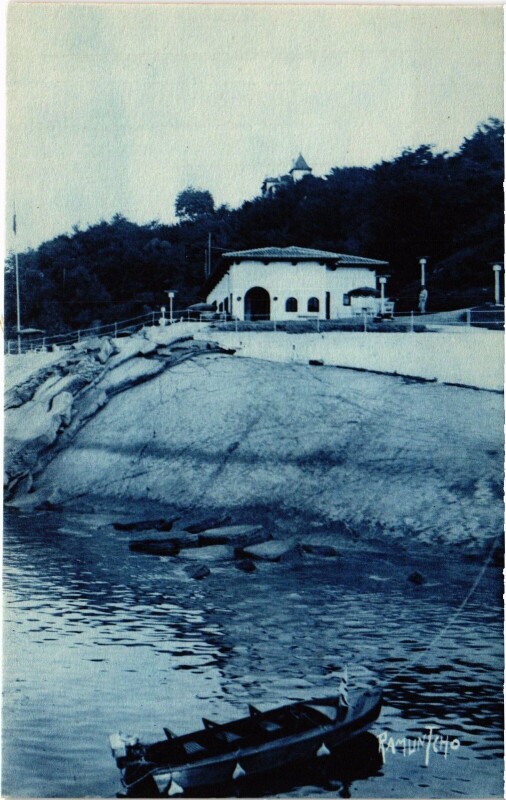 Carte postale ancienne Saint-Jean-de-Luz Ciboure Yacht-Club à Ciboure
