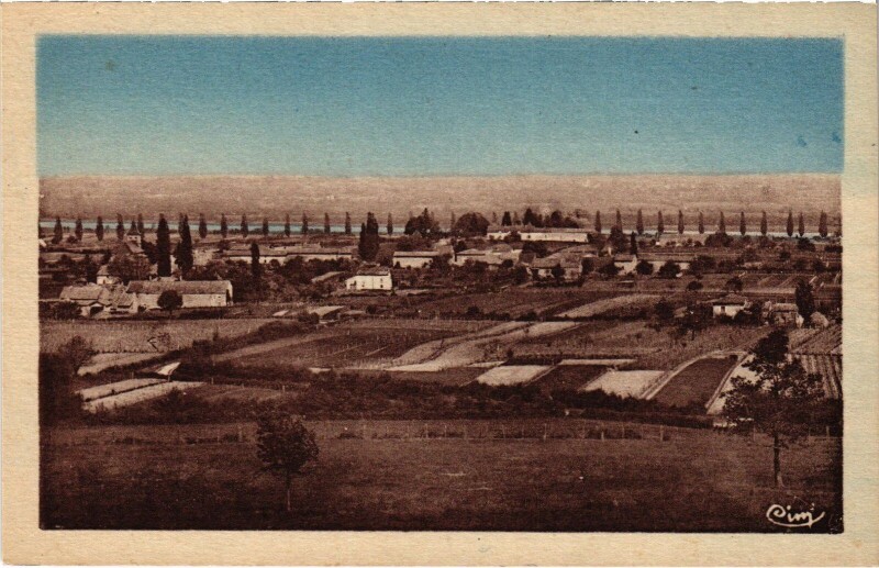 Carte postale ancienne Senozan vue générale à Senozan