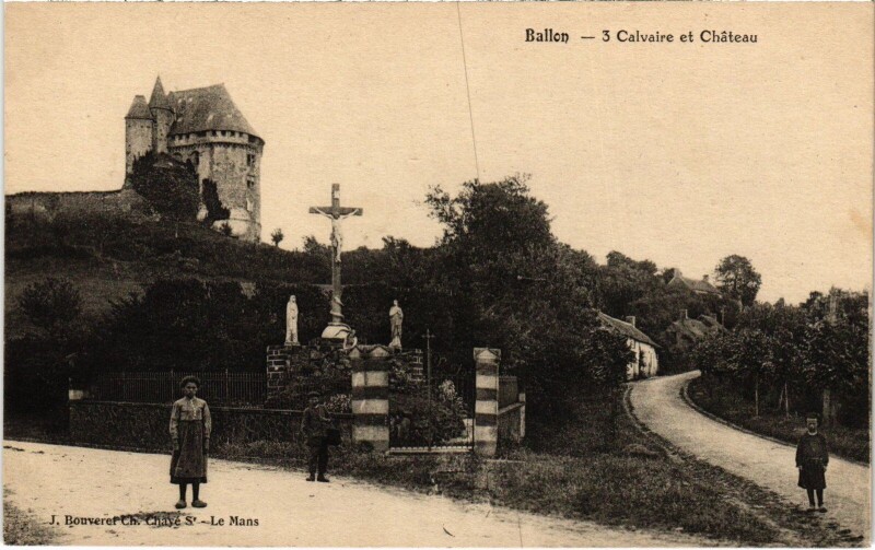 Carte postale ancienne Ballon Clavaire et Chateau