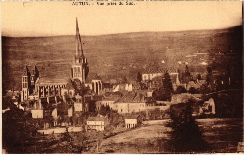 Carte postale ancienne Autun vue générale à Autun