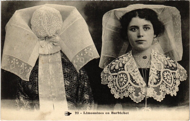 Carte postale ancienne Limousin et Barbichet Folklore