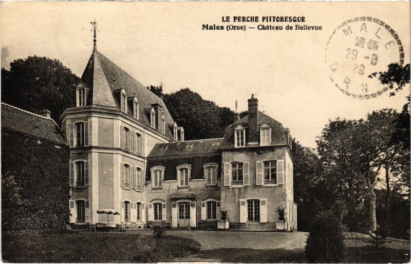Carte postale ancienne Males Le Chateau de Bellevue