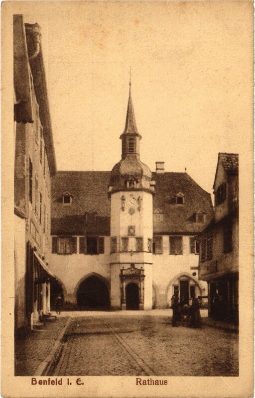 Carte postale ancienne Benfeld rathaus à Benfeld