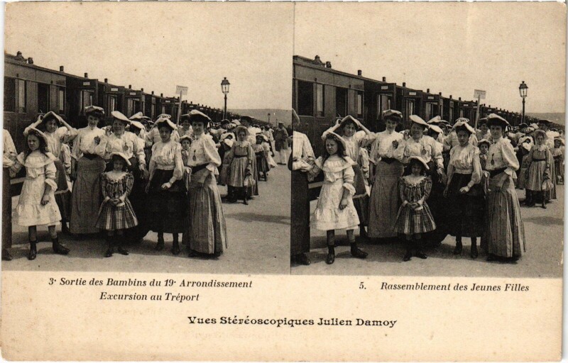 Carte postale ancienne Le Tréport Excursion au Tréport