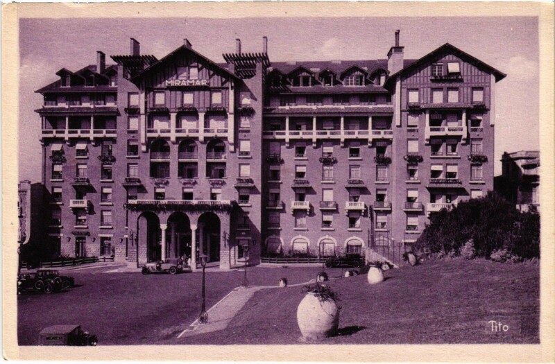 Carte postale ancienne Pays Basque Biarritz Hotel Miramar à Biarritz
