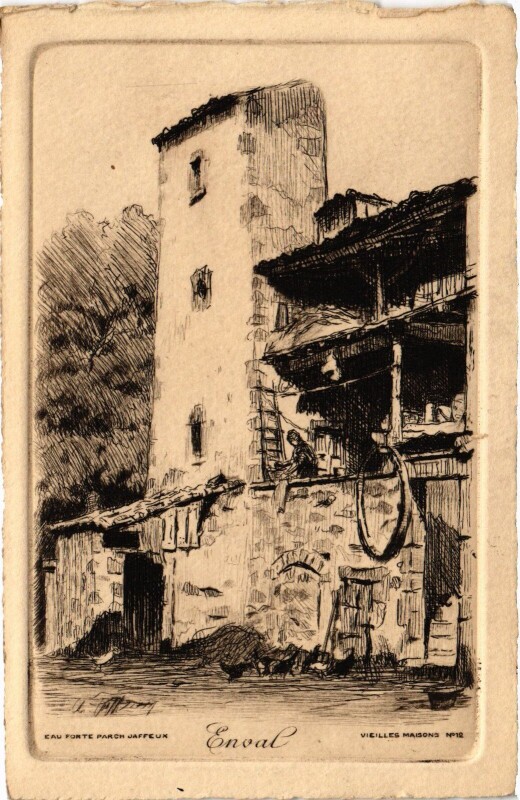 Carte postale ancienne Enval à Enval