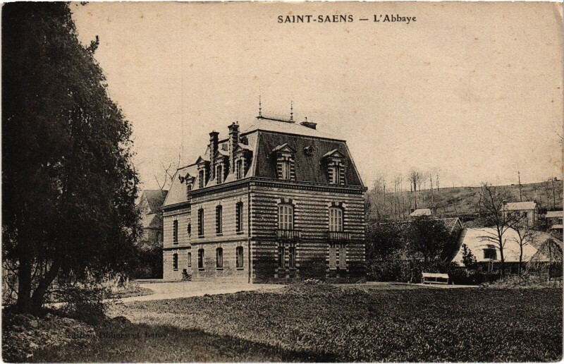 Carte postale ancienne Saint-Saens Abbaye