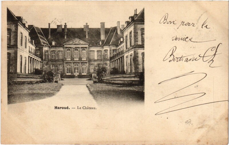 Carte postale ancienne Haroué Le Chateau à Haroué