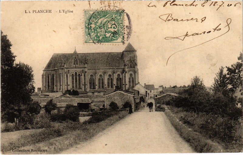 Carte postale ancienne La Planche Eglise à La Planche