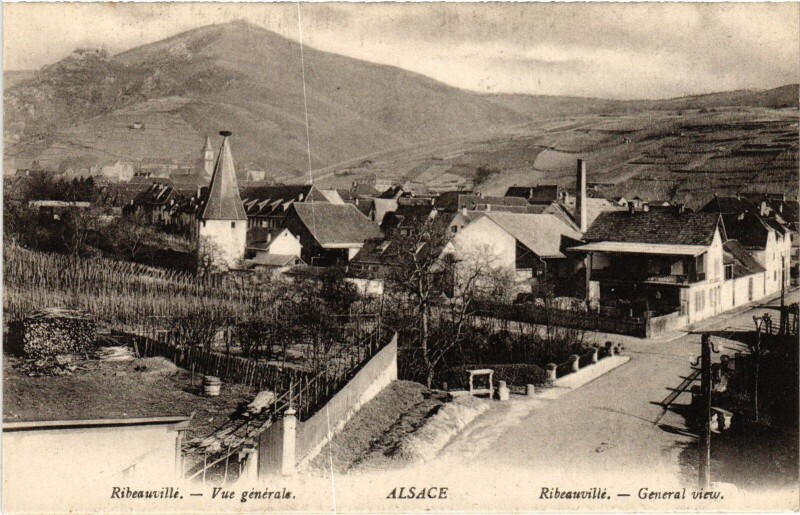Carte postale ancienne Ribeauvillé vue générale à Ribeauvillé