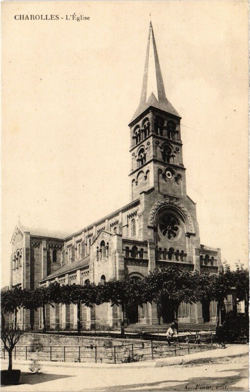 Carte postale ancienne Charolles L'Eglise France à Charolles