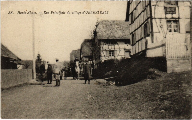 Carte postale ancienne Uberstrass Rue Principale