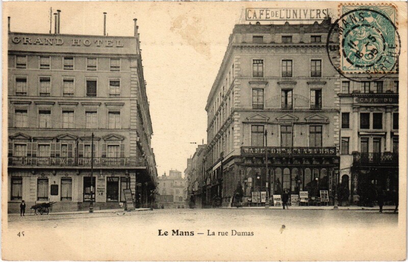 Carte postale ancienne Le Mans Rue Dumas au Mans