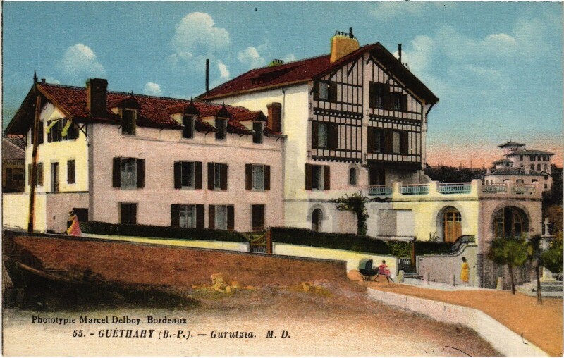 Carte postale ancienne Guéthary Gurutzia à Guéthary