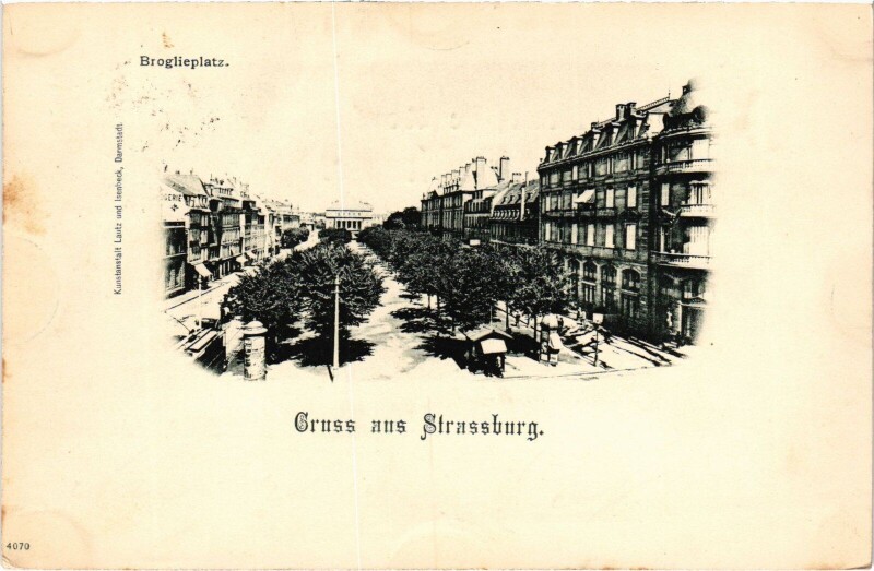 Carte postale ancienne Gruss aus Strasbourg à Strasbourg