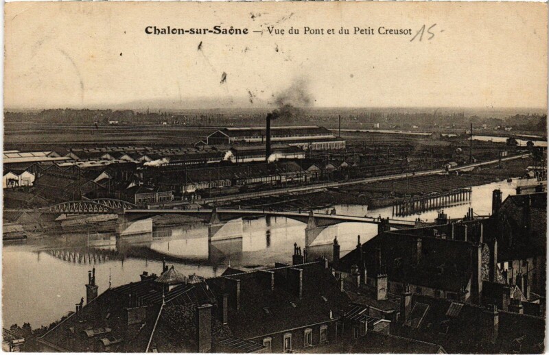 Carte postale ancienne Chalon-sur-Saone Petit Creusot