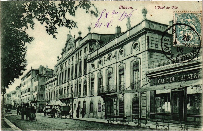 Carte postale ancienne Macon Hotel de Ville