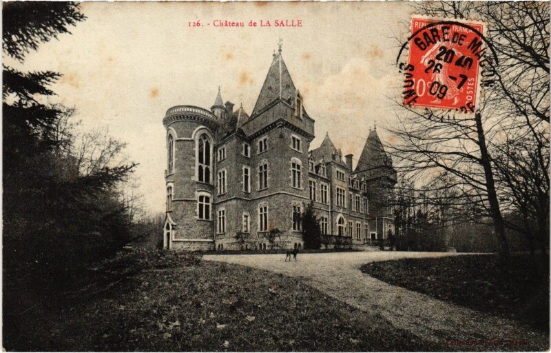 Carte postale ancienne Chateau de La Salle à La Salle