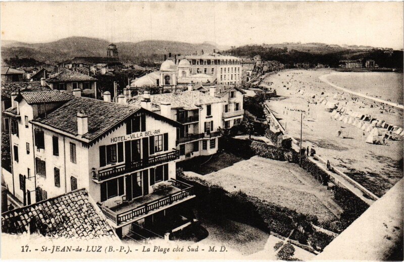 Carte postale ancienne Saint-Jean-de-Luz La Plage à Saint-Jean-de-Luz